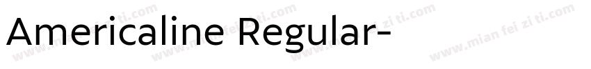 Americaline Regular字体转换